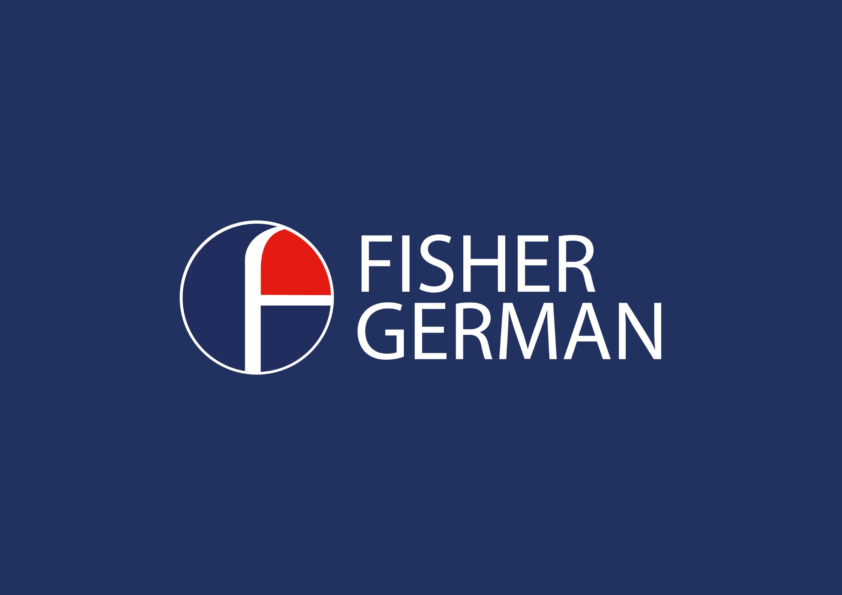 Fisher German blue logo 01 003