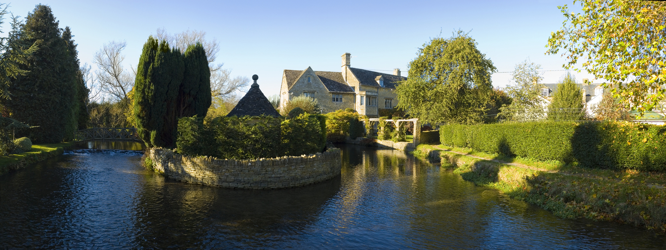 Mill and manor house panoramic